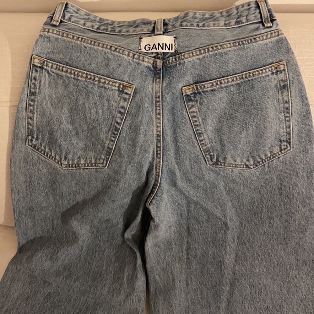 GANNI Wide Leg Denim size 28